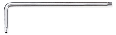 Ключ Г-образный TORX T10, экстрадлинный с отверстием L=91 мм TOPTUL AIBE1009